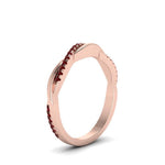 Load image into Gallery viewer, twist-ruby-wedding-ring-in-rose-gold-fd8253bgrudr-nl-rg
