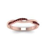 Load image into Gallery viewer, twist-ruby-wedding-ring-in-rose-gold-fd8253bgrudr-nl-rg
