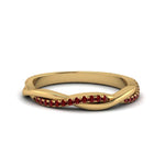 Load image into Gallery viewer, twist-ruby-wedding-ring-in-yellow-gold-fd8253bgrudr-nl-yg

