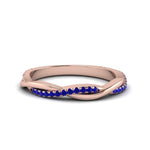 Load image into Gallery viewer, twist-sapphire-wedding-ring-in-rose-gold-fd8253bgsabl-nl-rg
