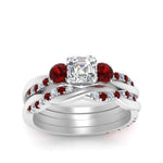 Load image into Gallery viewer, twisted-asscher-diamond-wedding-band-with-ruby-in-white-gold-FDENS3301ASGRUDR-NL-WG.jpg
