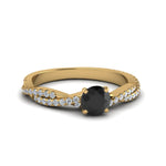 Load image into Gallery viewer, twisted-black-diamond-engagement-ring-in-yellow-gold-FD8233RORGBK-NL-YG.jpg
