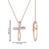 Load image into Gallery viewer, twisted-cross-diamond-charm-pendant-in-rose-gold-FDPD10796-ANGLE2-NL-RG-HW