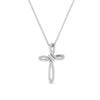 Load image into Gallery viewer, twisted-cross-pendant-with-diamond-in-white-gold-FDPD10796-ANGLE1-NL-WG