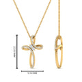Thumbnail 7 - twisted-cross-pendant-with-diamond-in-yellow-gold-FDPD10796-ANGLE2-NL-YG-HW