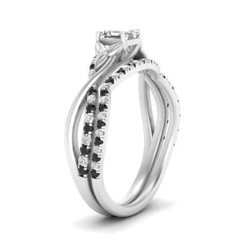 twisted-daisy-asscher-black-diamond-bridal-ring-set-in-white-gold-FD9986B2ASGBLACK-NL-WG