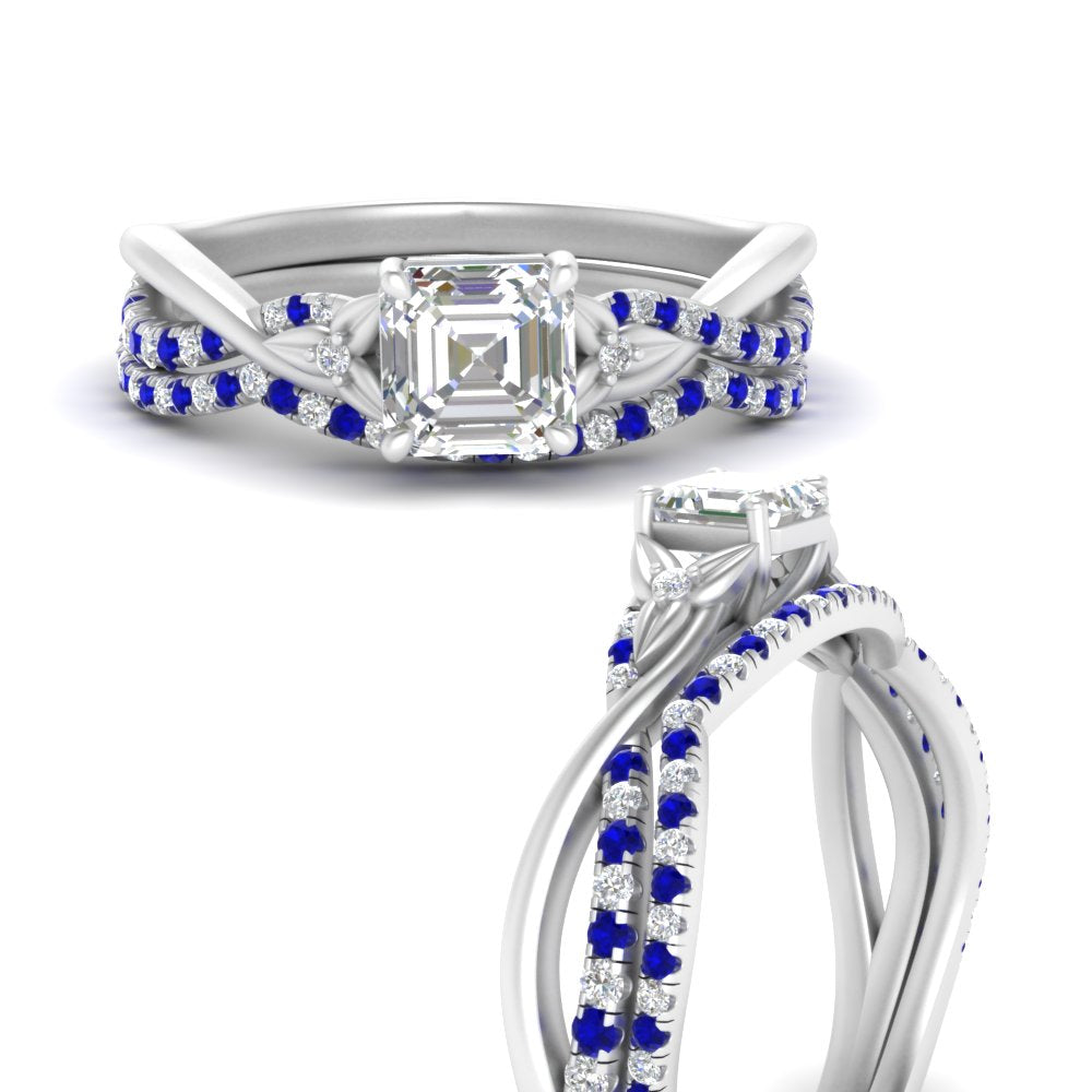 twisted-daisy-asscher-sapphire-bridal-ring-set-in-white-gold-FD9986B2ASGSABL-NL-WG