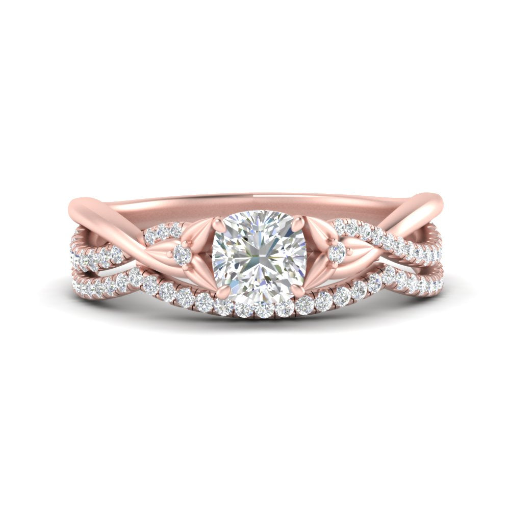 twisted-daisy-cushion-diamond-bridal-ring-set-in-rose-gold-FD9986B2CU-NL-RG