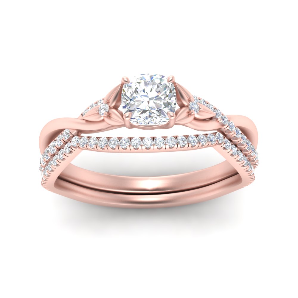 twisted-daisy-cushion-diamond-bridal-ring-set-in-rose-gold-FD9986B2CU-NL-RG