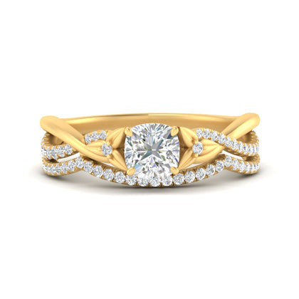twisted-daisy-cushion-diamond-bridal-ring-set-in-yellow-gold-FD9986B2CU-NL-YG