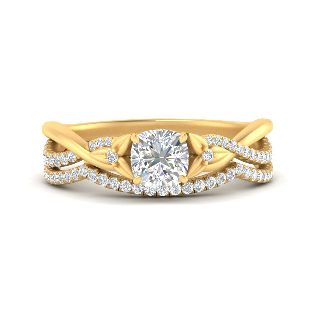 twisted-daisy-cushion-diamond-bridal-ring-set-in-yellow-gold-FD9986B2CU-NL-YG