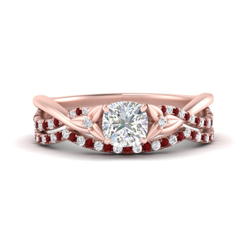 twisted-daisy-cushion-ruby-bridal-ring-set-in-rose-gold-FD9986B2CUGRUDR-NL-RG