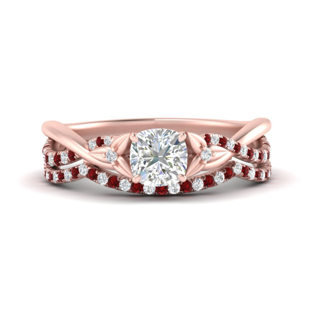 twisted-daisy-cushion-ruby-bridal-ring-set-in-rose-gold-FD9986B2CUGRUDR-NL-RG