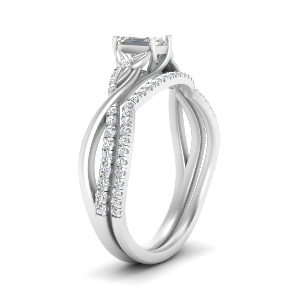 twisted-daisy-emerald-cut-diamond-bridal-ring-set-in-white-gold-FD9986B2EM-NL-WG