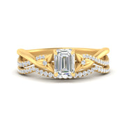 twisted-daisy-emerald-cut-diamond-bridal-ring-set-in-yellow-gold-FD9986B2EM-NL-YG