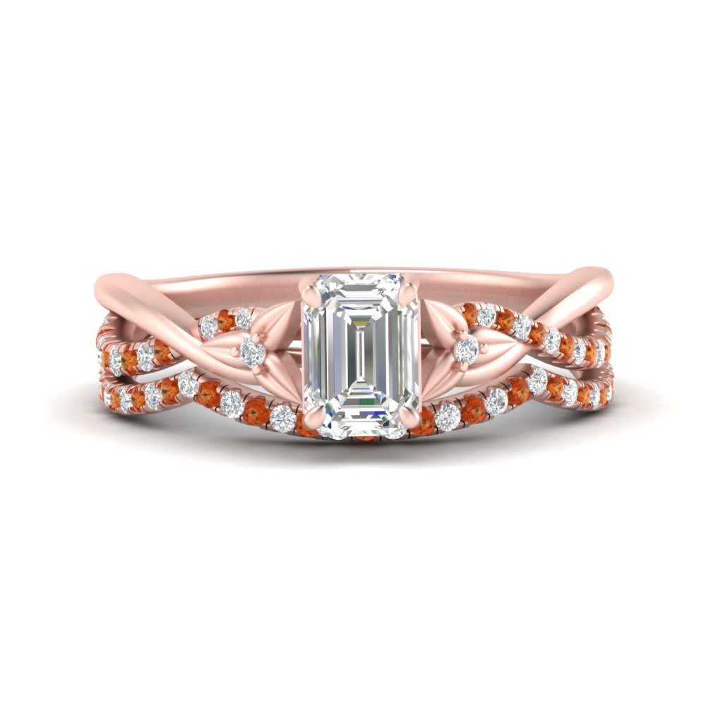 twisted-daisy-emerald-cut-orange-sapphire-bridal-ring-set-in-rose-gold-FD9986B2EMGSAOR-NL-RG