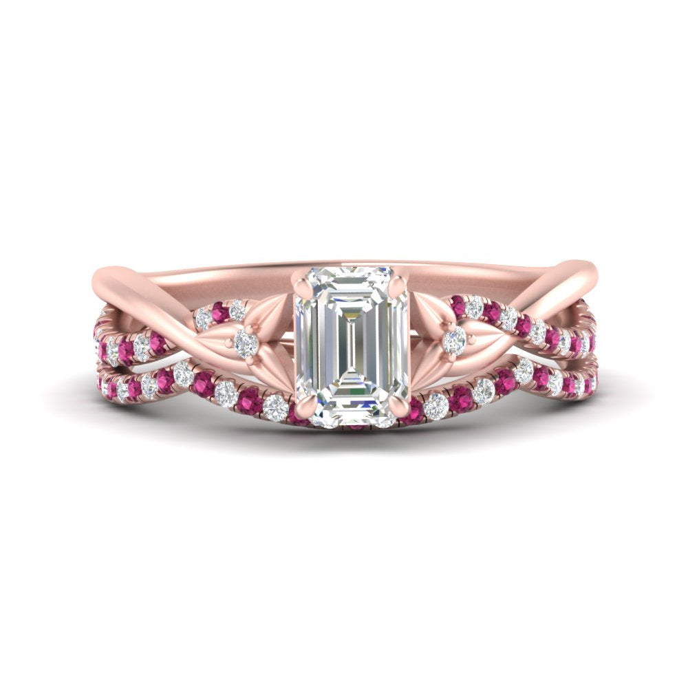 twisted-daisy-emerald-cut-pink-sapphire-bridal-ring-set-in-rose-gold-FD9986B2EMGSADRPI-NL-RG