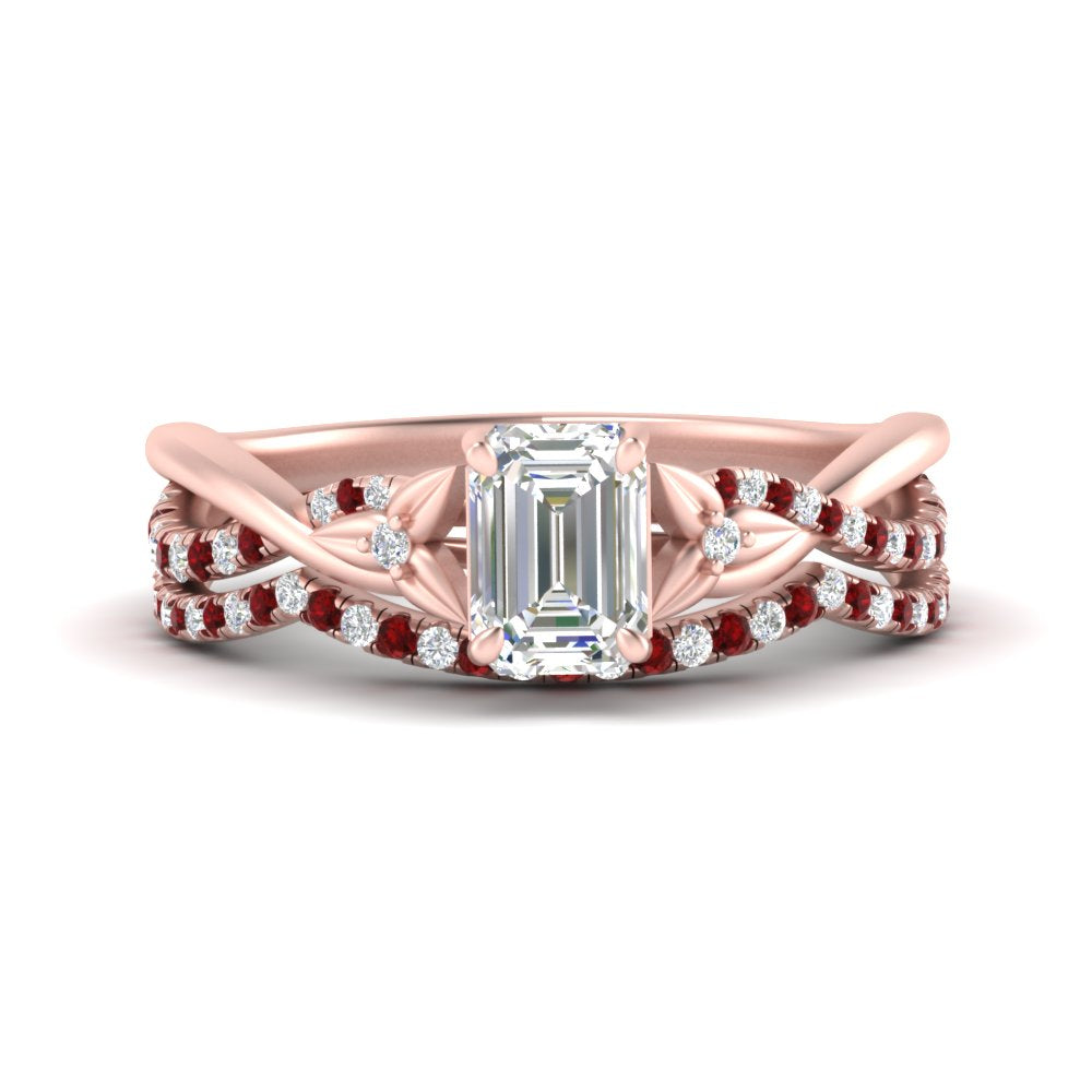 twisted-daisy-emerald-cut-ruby-bridal-ring-set-in-rose-gold-FD9986B2EMGRUDR-NL-RG
