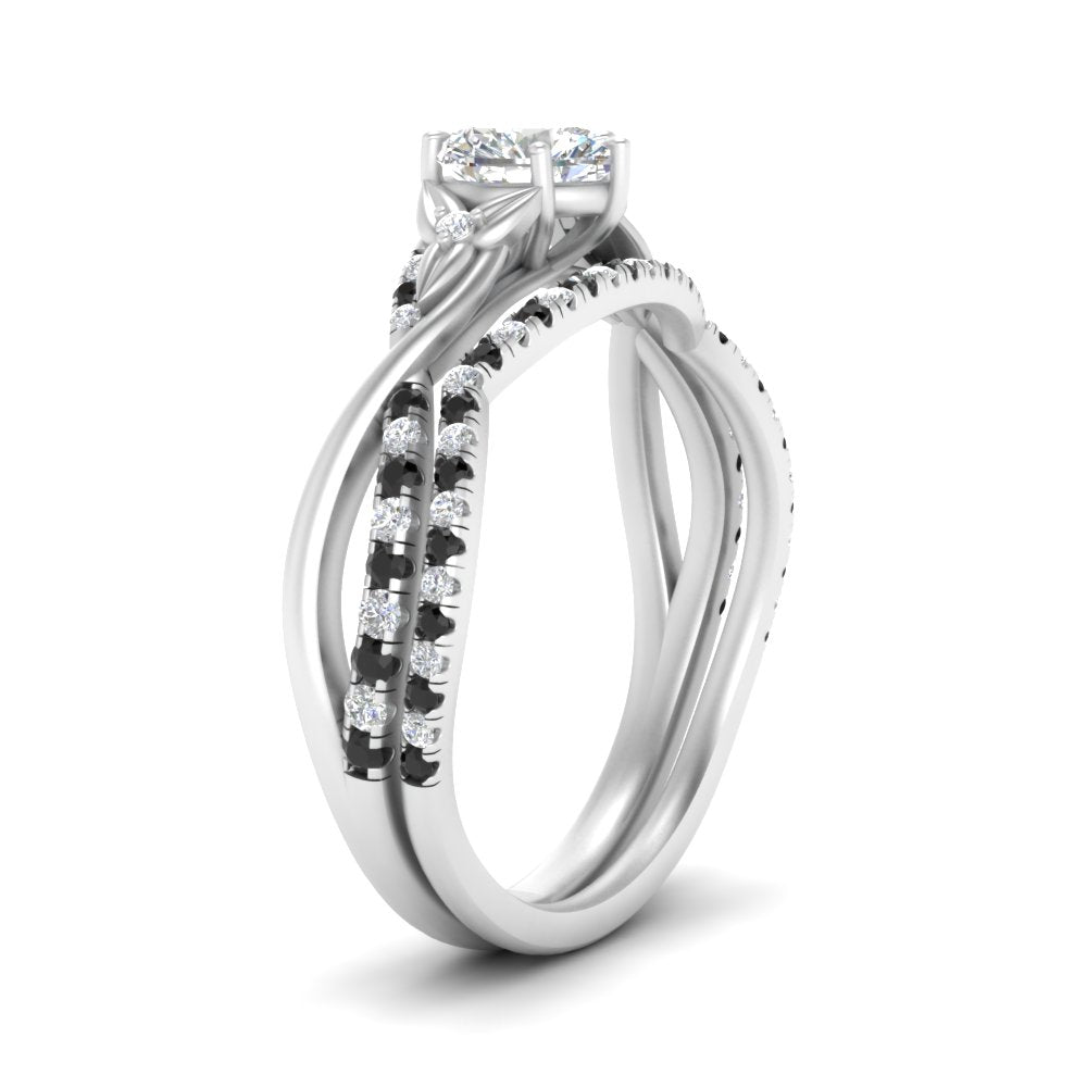 twisted-daisy-heart-black-diamond-bridal-ring-set-in-white-gold-FD9986B2HTGBLACK-NL-WG
