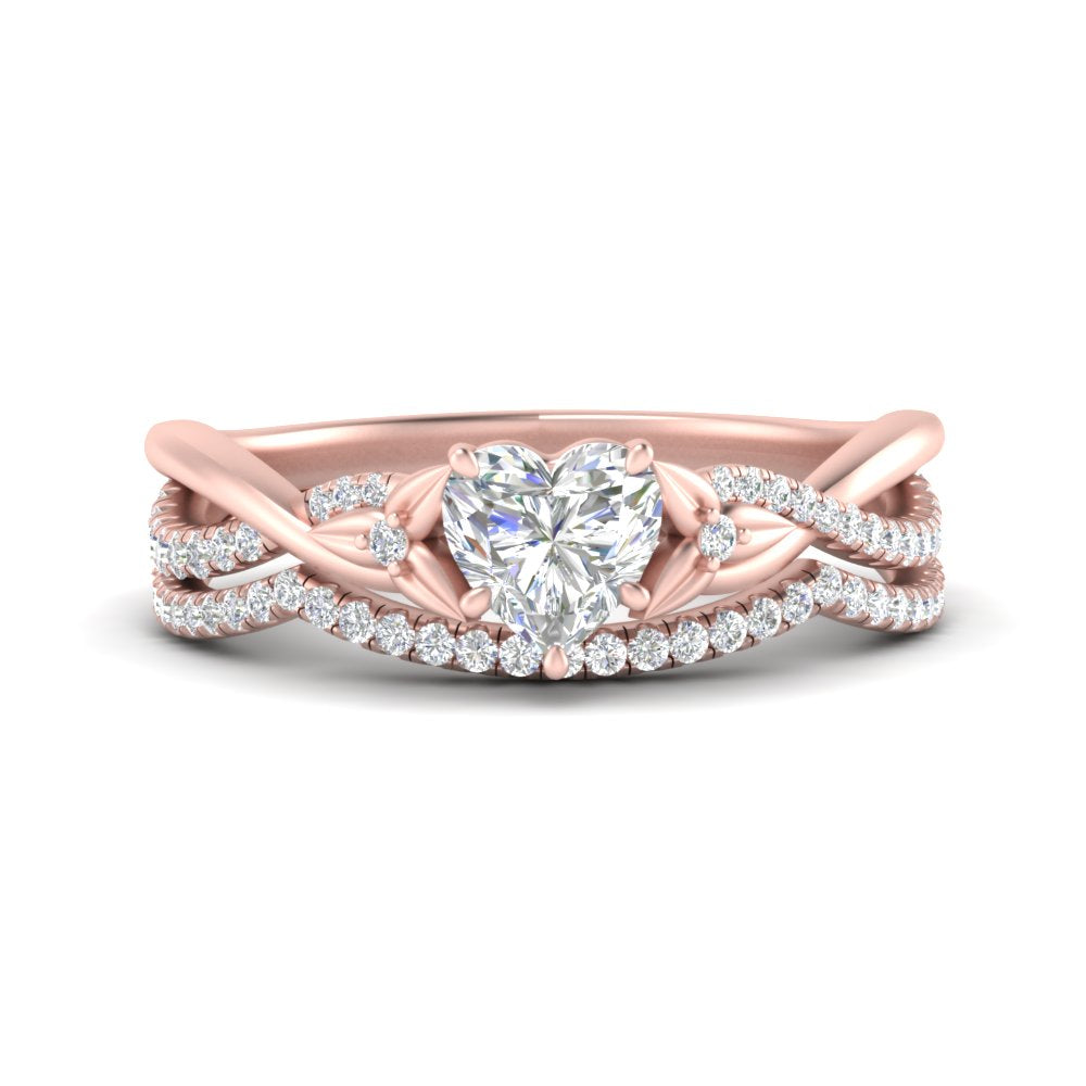 twisted-daisy-heart-diamond-bridal-ring-set-in-rose-gold-FD9986B2HT-NL-RG