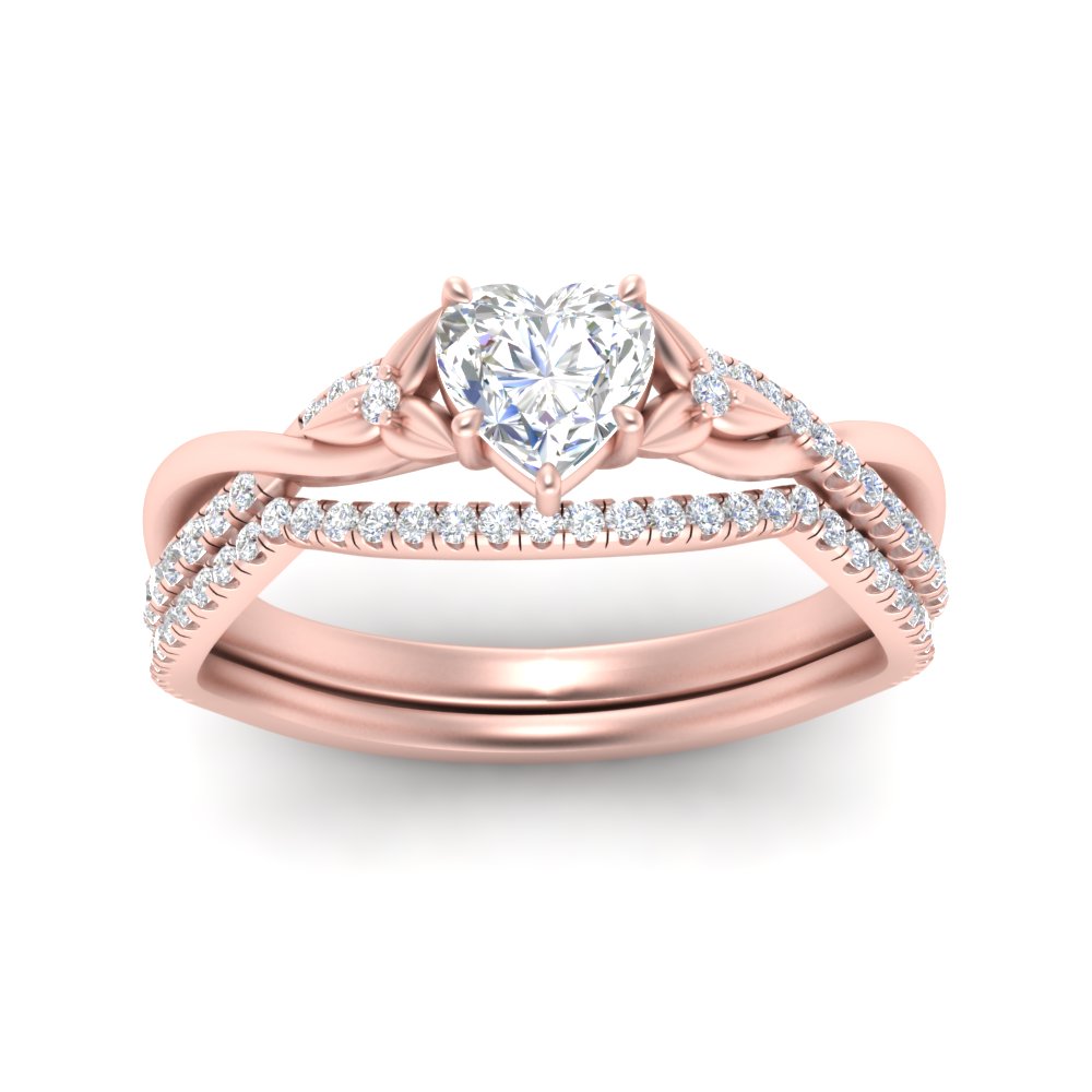 twisted-daisy-heart-diamond-bridal-ring-set-in-rose-gold-FD9986B2HT-NL-RG