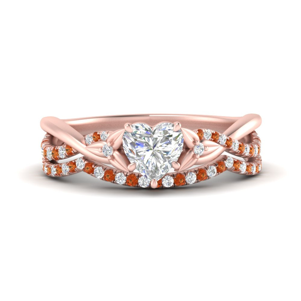 twisted-daisy-heart-orange-sapphire-bridal-ring-set-in-rose-gold-FD9986B2HTGSAOR-NL-RG