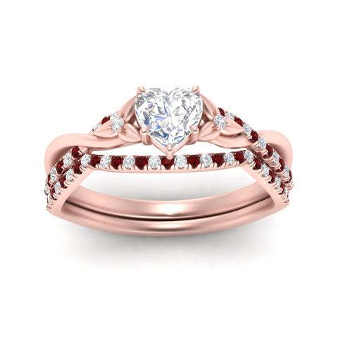 twisted-daisy-heart-ruby-bridal-ring-set-in-rose-gold-FD9986B2HTGRUDR-NL-RG