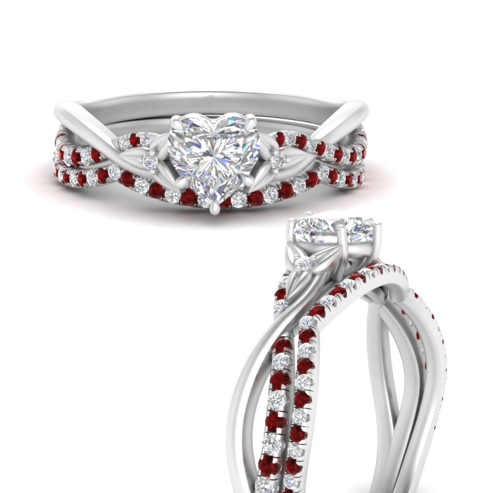 twisted-daisy-heart-ruby-bridal-ring-set-in-white-gold-FD9986B2HTGRUDR-NL-WG
