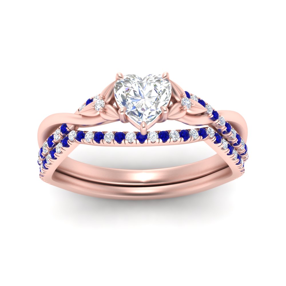 twisted-daisy-heart-sapphire-bridal-ring-set-in-rose-gold-FD9986B2HTGSABL-NL-RG