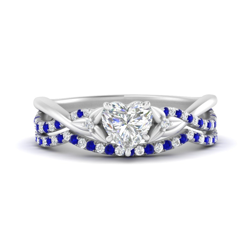 twisted-daisy-heart-sapphire-bridal-ring-set-in-white-gold-FD9986B2HTGSABL-NL-WG