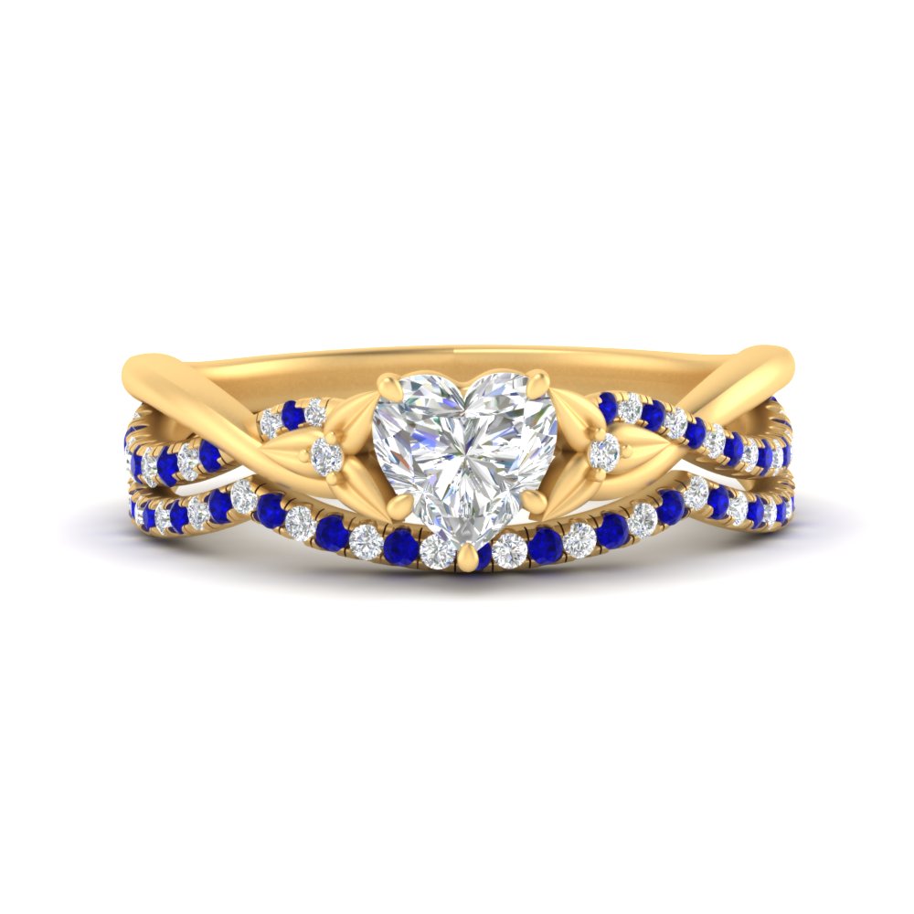 twisted-daisy-heart-sapphire-bridal-ring-set-in-yellow-gold-FD9986B2HTGSABL-NL-YG