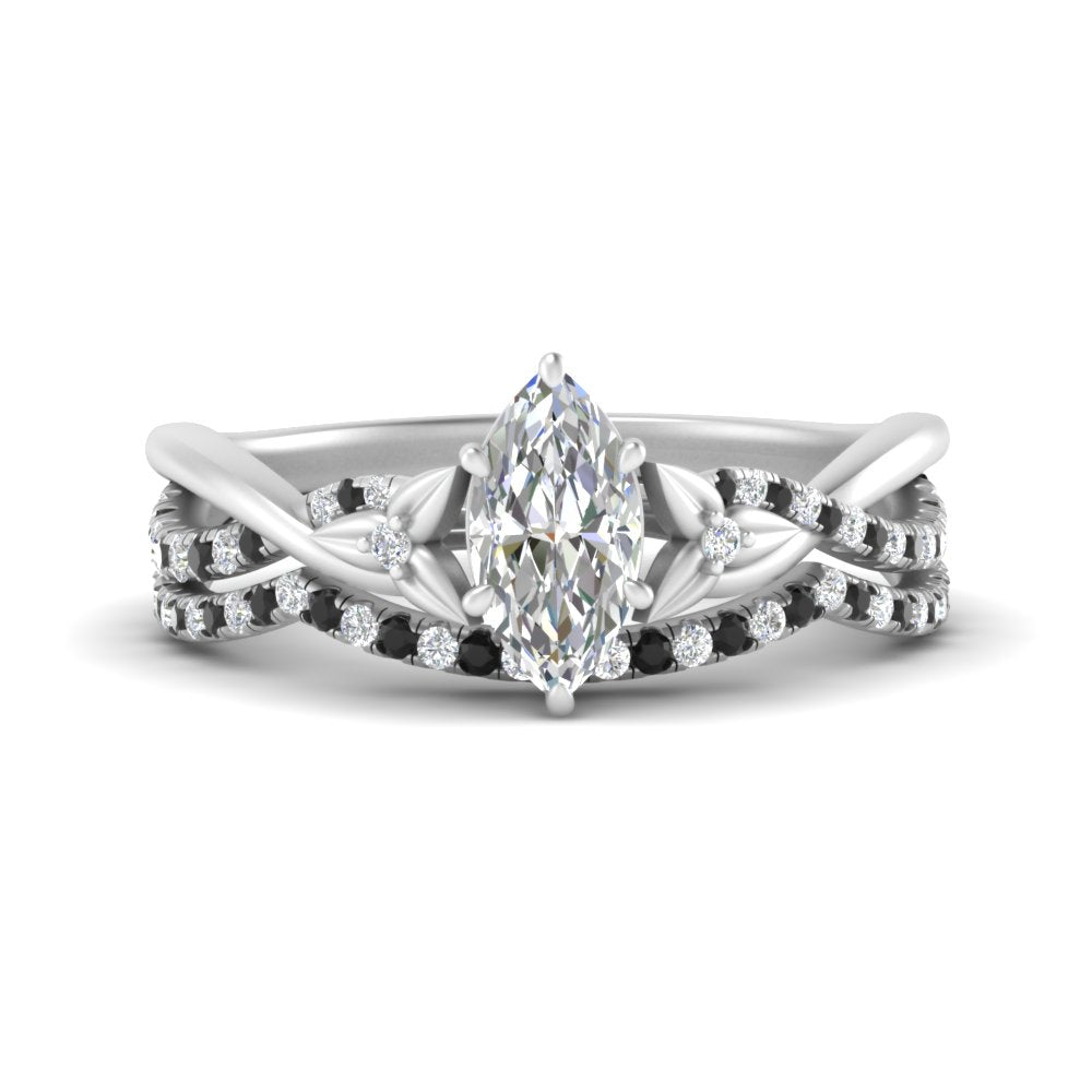 twisted-daisy-marquise-black-diamond-bridal-ring-set-in-white-gold-FD9986B2MQGBLACK-NL-WG