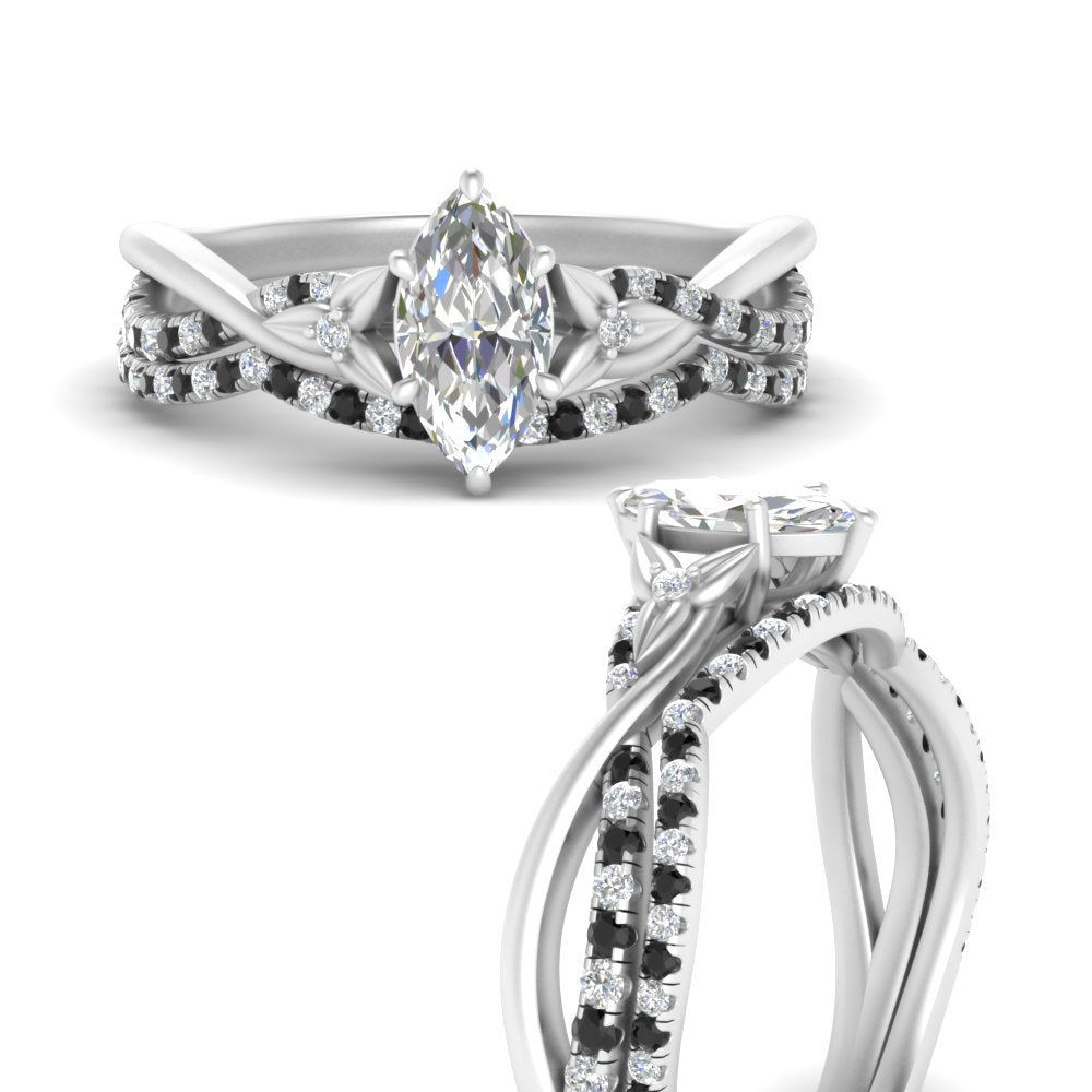 twisted-daisy-marquise-black-diamond-bridal-ring-set-in-white-gold-FD9986B2MQGBLACK-NL-WG