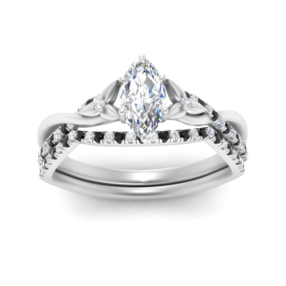 twisted-daisy-marquise-black-diamond-bridal-ring-set-in-white-gold-FD9986B2MQGBLACK-NL-WG