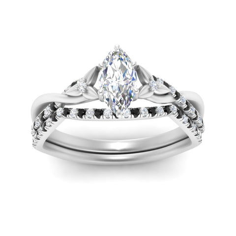 twisted-daisy-marquise-black-diamond-bridal-ring-set-in-white-gold-FD9986B2MQGBLACK-NL-WG