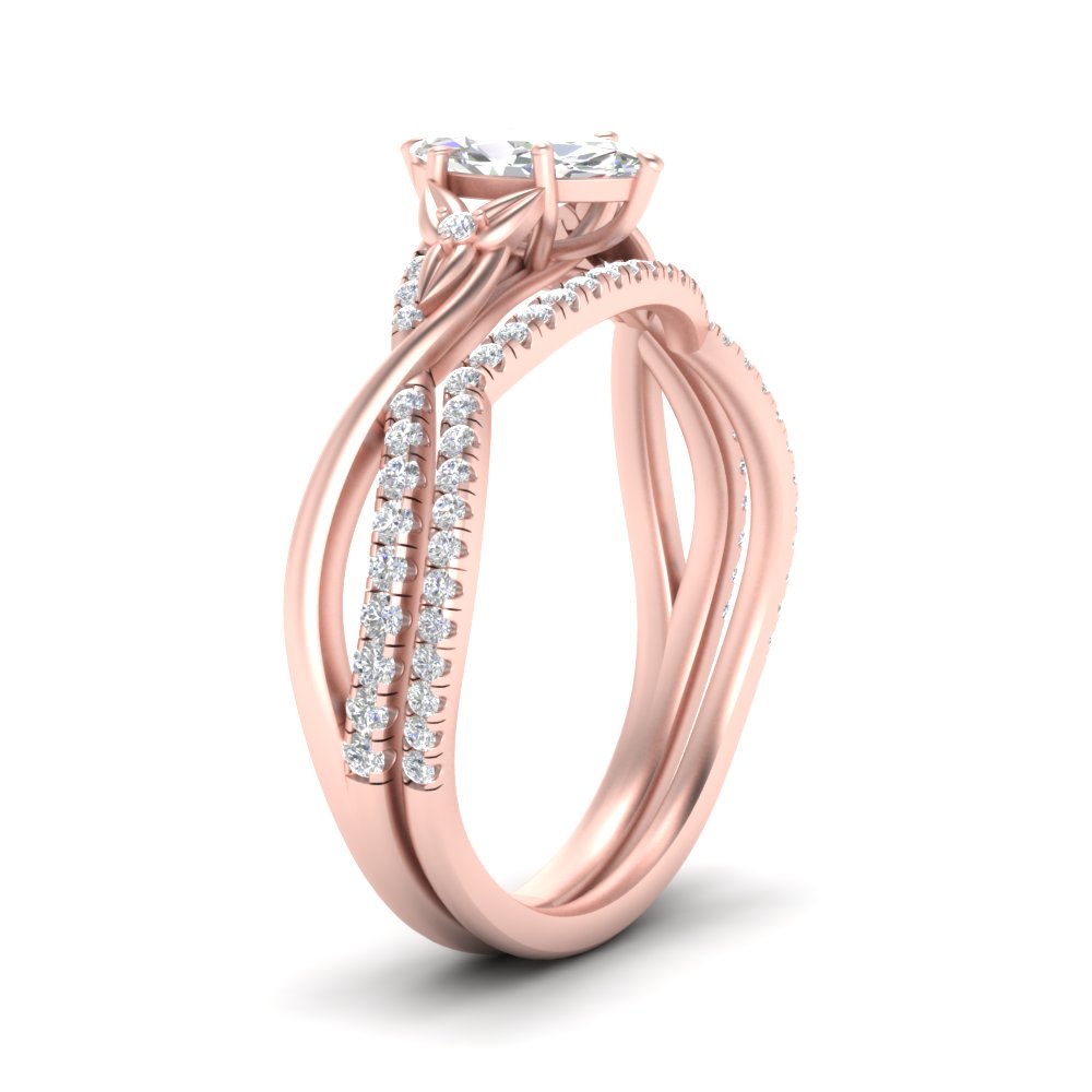twisted-daisy-marquise-diamond-bridal-ring-set-in-rose-gold-FD9986B2MQ-NL-RG