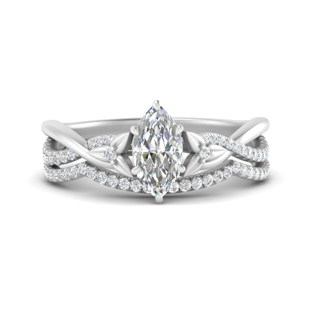 twisted-daisy-marquise-diamond-bridal-ring-set-in-white-gold-FD9986B2MQ-NL-WG