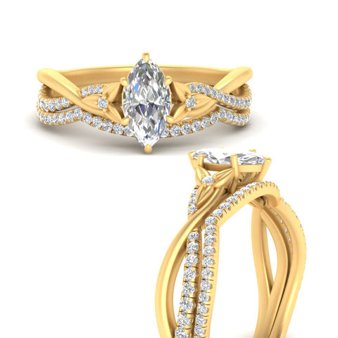 twisted-daisy-marquise-diamond-bridal-ring-set-in-yellow-gold-FD9986B2MQ-NL-YG