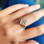 Load image into Gallery viewer, twisted-daisy-marquise-diamond-bridal-ring-set-in-yellow-gold-FD9986B2MQ-NL-YG
