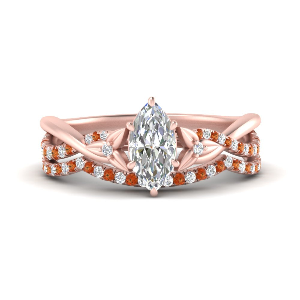 twisted-daisy-marquise-orange-sapphire-bridal-ring-set-in-rose-gold-FD9986B2MQGSAOR-NL-RG