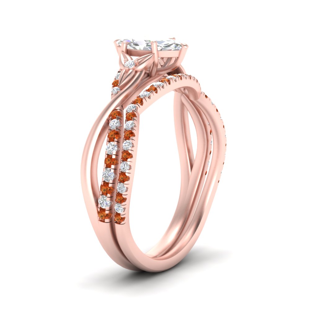 twisted-daisy-marquise-orange-sapphire-bridal-ring-set-in-rose-gold-FD9986B2MQGSAOR-NL-RG