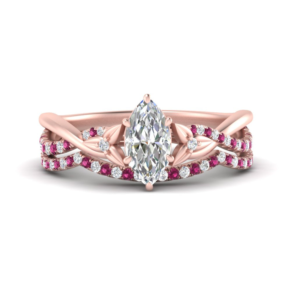 twisted-daisy-marquise-pink-sapphire-bridal-ring-set-in-rose-gold-FD9986B2MQGSADRPI-NL-RG