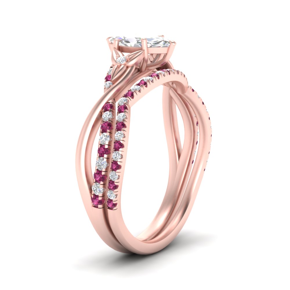twisted-daisy-marquise-pink-sapphire-bridal-ring-set-in-rose-gold-FD9986B2MQGSADRPI-NL-RG