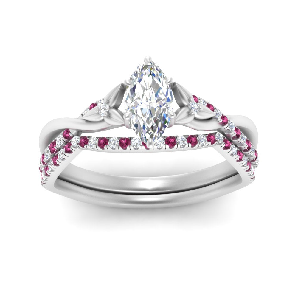 twisted-daisy-marquise-pink-sapphire-bridal-ring-set-in-white-gold-FD9986B2MQGSADRPI-NL-WG