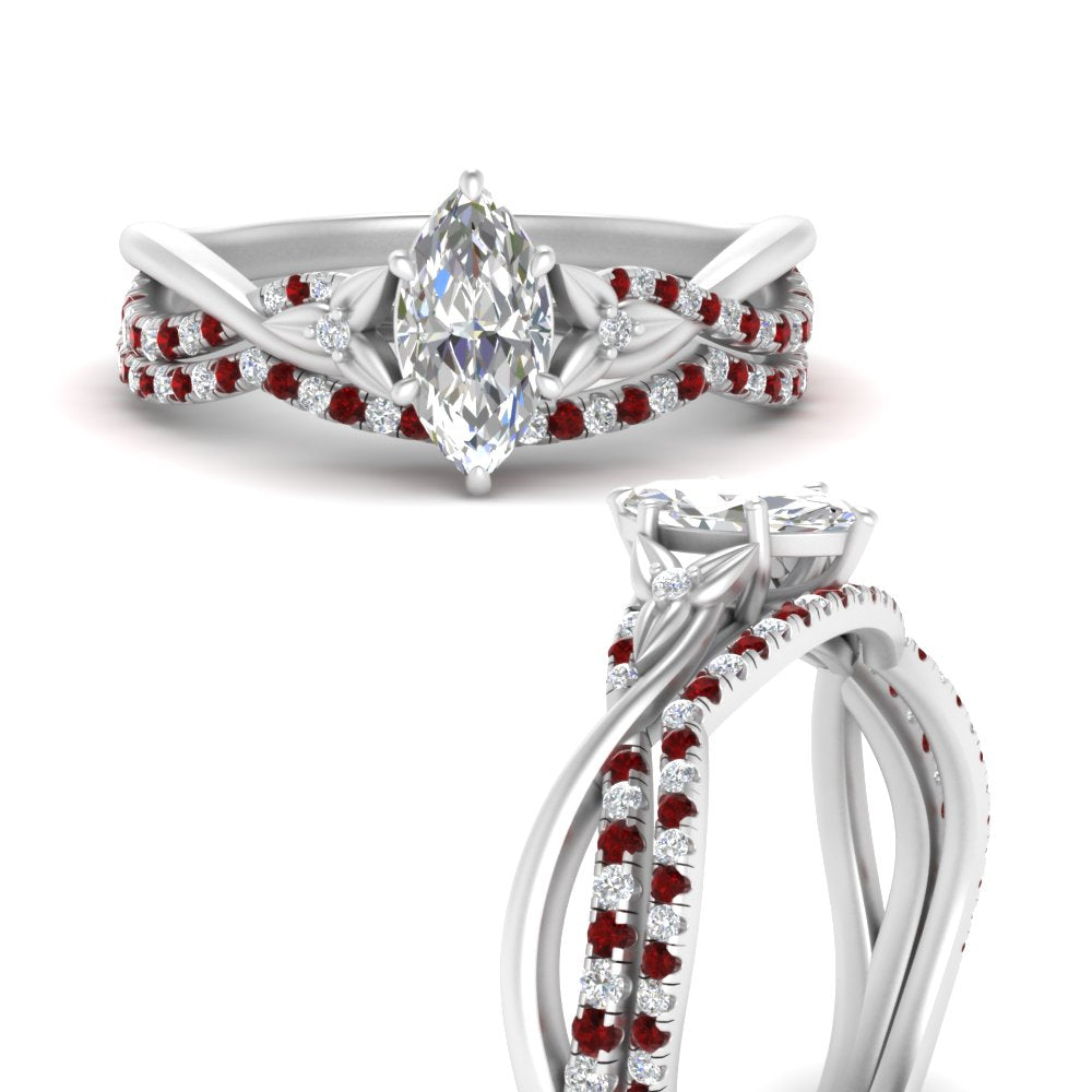twisted-daisy-marquise-ruby-bridal-ring-set-in-white-gold-FD9986B2MQGRUDR-NL-WG