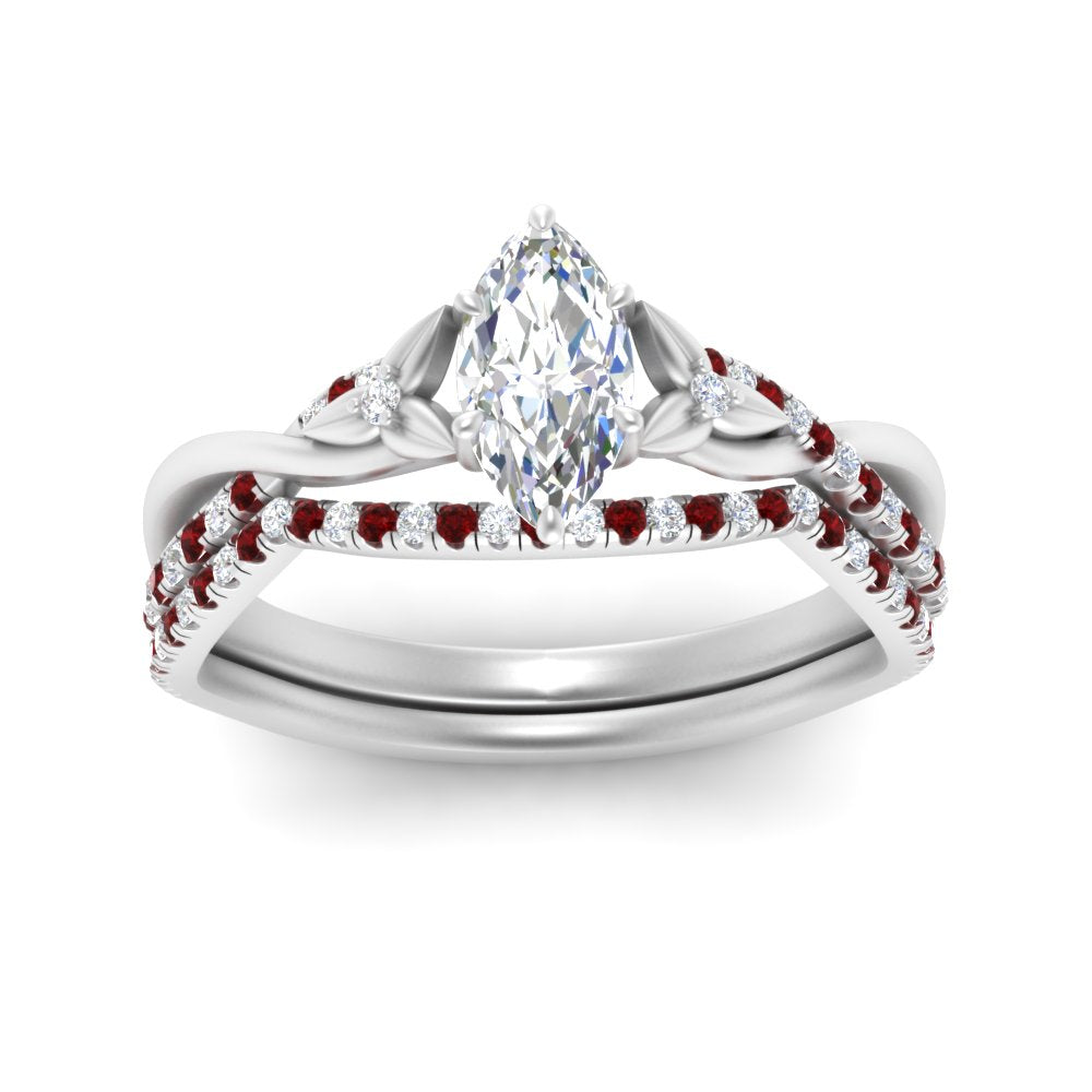 twisted-daisy-marquise-ruby-bridal-ring-set-in-white-gold-FD9986B2MQGRUDR-NL-WG