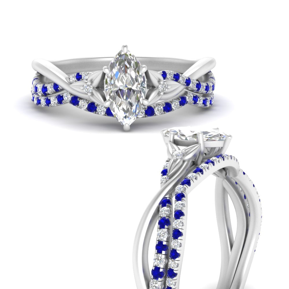 twisted-daisy-marquise-sapphire-bridal-ring-set-in-white-gold-FD9986B2MQGSABL-NL-WG