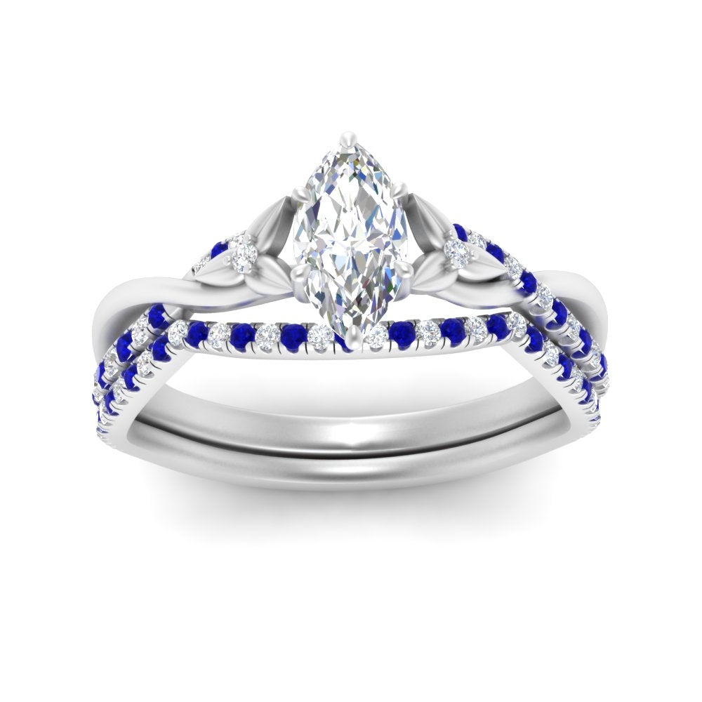 twisted-daisy-marquise-sapphire-bridal-ring-set-in-white-gold-FD9986B2MQGSABL-NL-WG