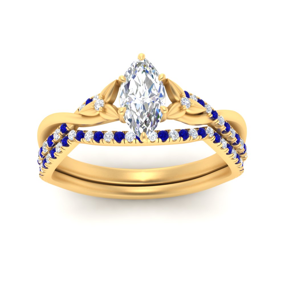 twisted-daisy-marquise-sapphire-bridal-ring-set-in-yellow-gold-FD9986B2MQGSABL-NL-YG