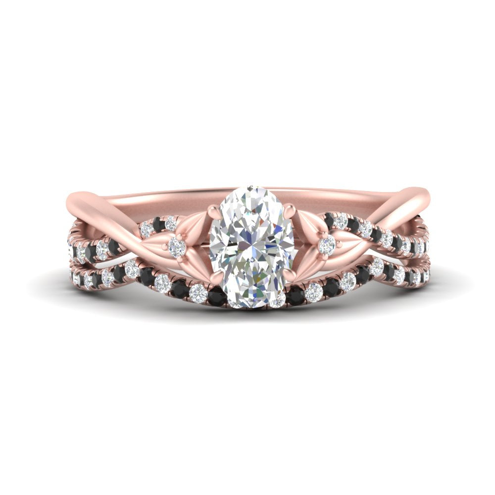 twisted-daisy-oval-black-diamond-bridal-ring-set-in-rose-gold-FD9986B2OVGBLACK-NL-RG
